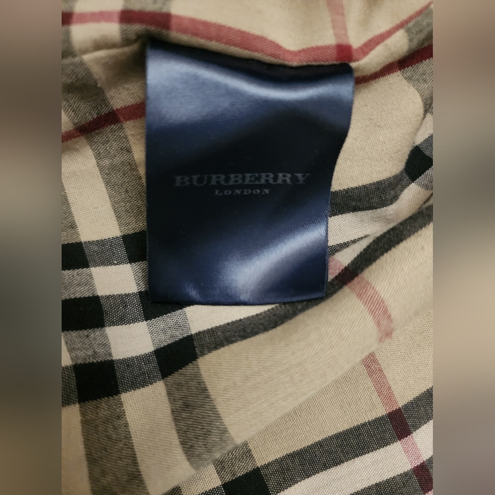 SUPER RARE Vintage Burberry Long Trench Coat + Detachable Wool Lining Men 44 T - Picture 14 of 16
